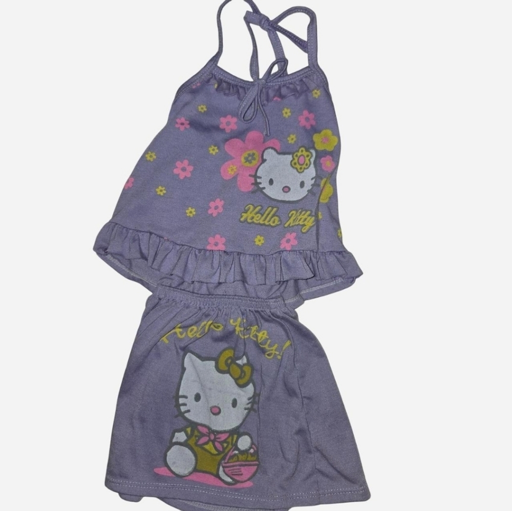 Hello Kitty Purple Kids Pajamas